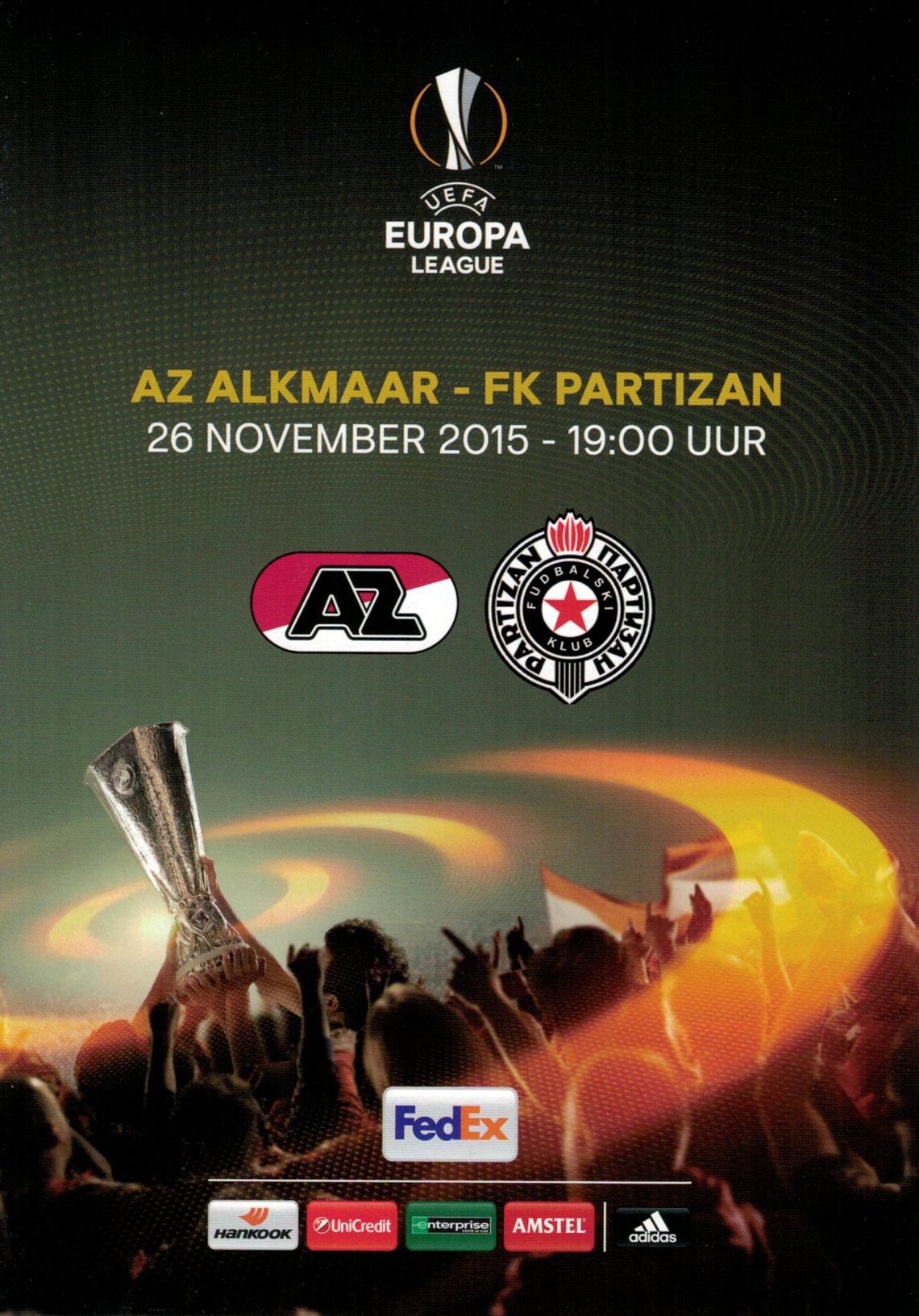 AZ Programma 26-nov-2015 Partizan thuis